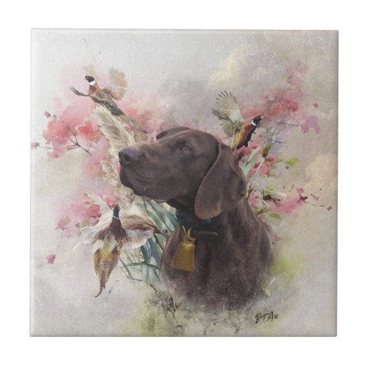 ドイツ語の短いポインタ タイル (正面)