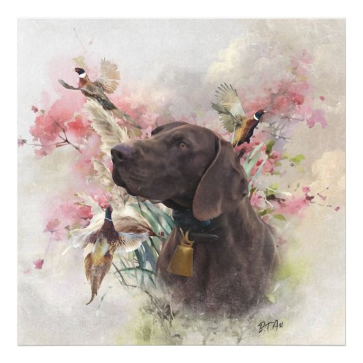 ドイツ語の短いポインタ フォトプリント            (正面)