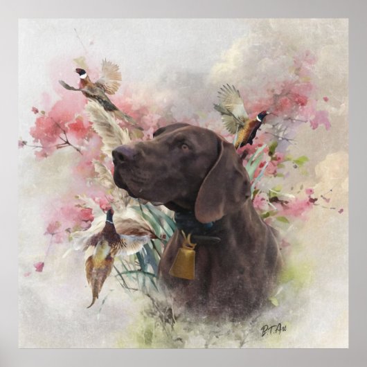 ドイツ語の短いポインタ ポスター (正面)