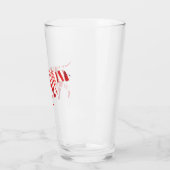 ドイツ語の短いポインタ – Christmas Candy Cane タンブラーグラス (左)