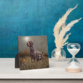 ドイツ語の短いポインタ、Deutsch Kurzhaarテープ フォトプラーク (インサイチュ)