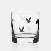 ドイツ語の短いポインタ(GSP) ウイスキーグラス (左)