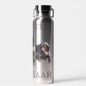 ドイツ語の短いポインタ(GSP) ウォーターボトル (背面)