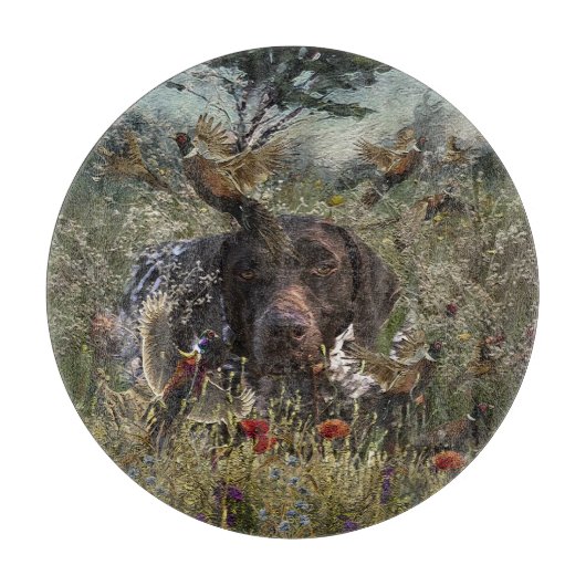 ドイツ語の短いポインタ(GSP) カッティングボード (正面)