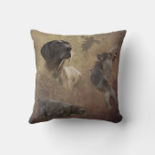 ドイツ語の短いポインタ(GSP) クッション (裏面)