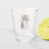 ドイツ語の短いポインタ(GSP) ショットグラス (裏面)