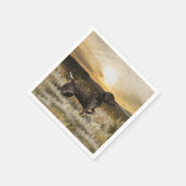 ドイツ語の短いポインタ(GSP) スタンダードカクテルナプキン (角)