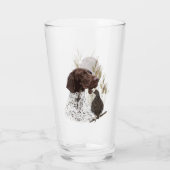 ドイツ語の短いポインタ(GSP) タンブラーグラス (裏面)