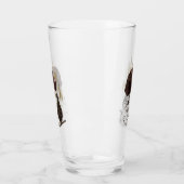 ドイツ語の短いポインタ(GSP) タンブラーグラス (左)