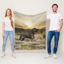 ドイツ語の短いポインタ(GSP) フリースブランケット