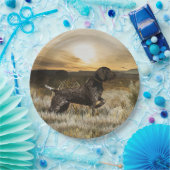 ドイツ語の短いポインタ(GSP) ペーパープレート (パーティー)