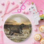 ドイツ語の短いポインタ(GSP) ペーパープレート (パーティー)