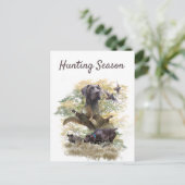 ドイツ語の短いポインタ(GSP) ポストカード (スタンド正面)