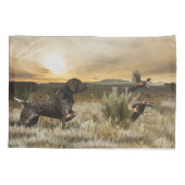 ドイツ語の短いポインタ(GSP) 枕カバー (裏面)