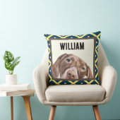 ドイツ語の短毛ポインタカスタムのフォトフレーム クッション (椅子)