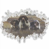 ドイツ語の短編ポインタのステッカー シール (正面)