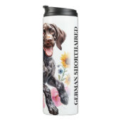 ドイツ語の短縮型ポインタMom編集可能 タンブラー (回転右)