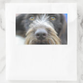 ドイツ語の線毛ポインタステッカー 長方形シール (バッグ)