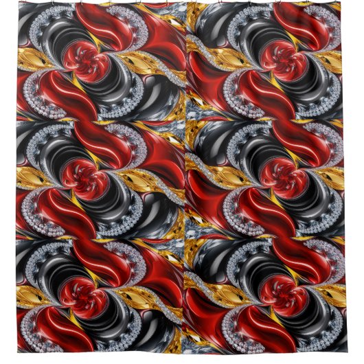 ドイツ語の色を使用したシャワーカーテン シャワーカーテン (正面)