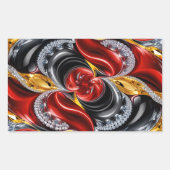 ドイツ語の色を使用した四角形のシール 長方形シール (正面)