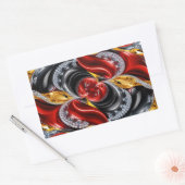 ドイツ語の色を使用した四角形のシール 長方形シール (封筒)