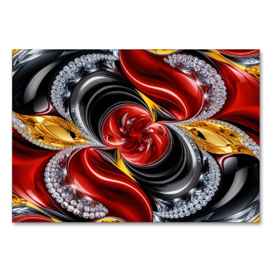 ドイツ語の色を使用した特殊なテーブルカード テーブルナンバー (正面)