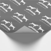 ドイツ語の金髪のポインターと文字 ラッピングペーパー (角)