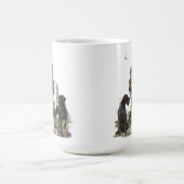 ドイツ語の金髪のポインタ、キジの狩りテープ コーヒーマグカップ (中央)