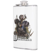 ドイツ語の金髪のポインタ フラスク (左)