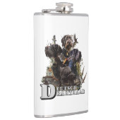 ドイツ語の金髪のポインタ フラスク (右)