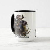 ドイツ語の金髪のポインタ マグカップ (正面左)