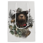 ドイツ語の金髪ポインタ中抱き枕 ミディアムペーパーバッグ (裏面)