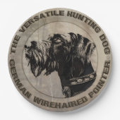 ドイツ語の金髪ポインタ紙プレート ペーパープレート (正面)