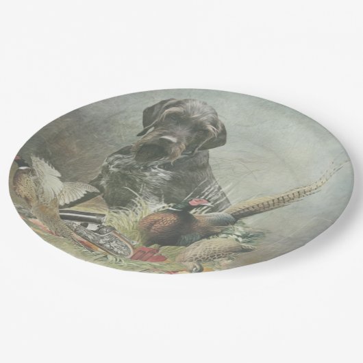 ドイツ語の金髪ポインタ紙プレート ペーパープレート (アングル)