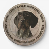 ドイツ語の金髪ポインタ紙プレート ペーパープレート (正面)