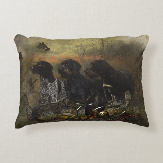 ドイツ語の金髪ポインタ アクセントクッション (正面)