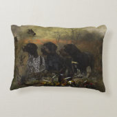 ドイツ語の金髪ポインタ アクセントクッション (裏面)