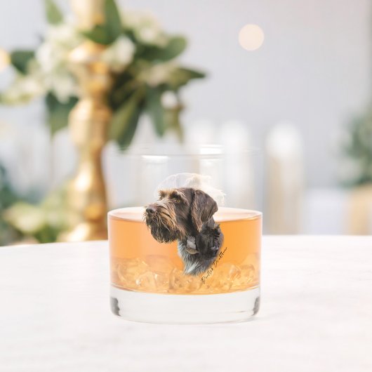 ドイツ語の金髪ポインタ ウイスキーグラス (インサイチュ (ウェディング))