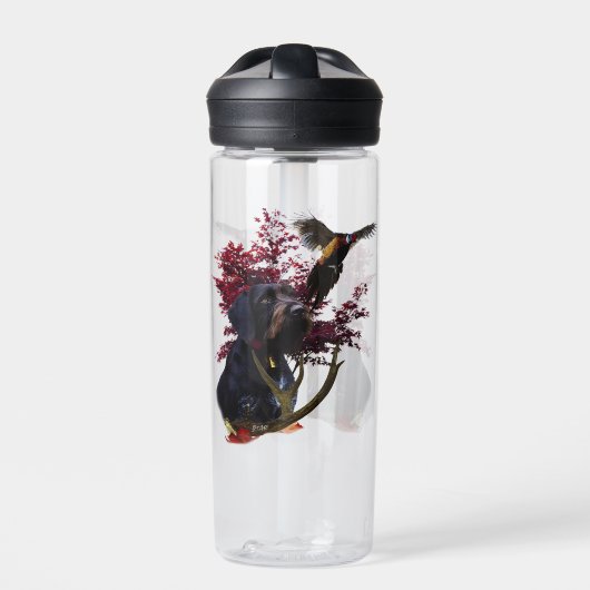 ドイツ語の金髪ポインタ ウォーターボトル (正面)