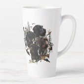 ドイツ語の金髪ポインタ カフェラテマグ (右)