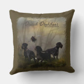 ドイツ語の金髪ポインタ クッション (裏面)