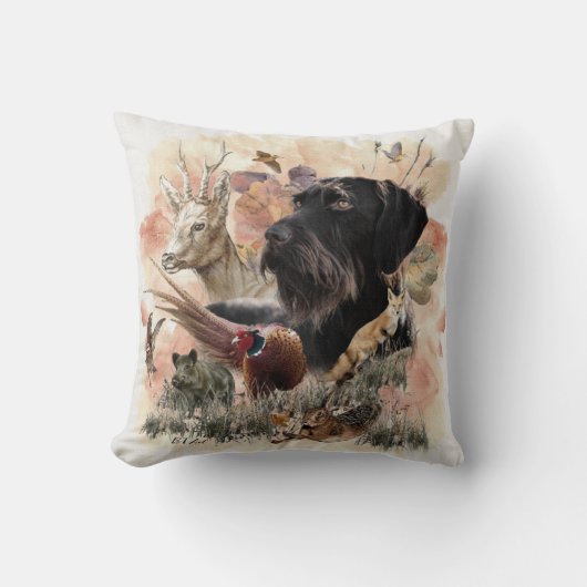 ドイツ語の金髪ポインタ クッション (正面)