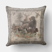 ドイツ語の金髪ポインタ クッション (裏面)