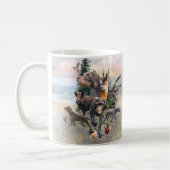 ドイツ語の金髪ポインタ コーヒーマグカップ (左)