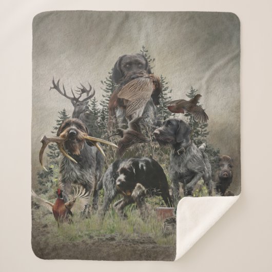 ドイツ語の金髪ポインタ シェルパブランケット (正面)