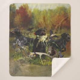 ドイツ語の金髪ポインタ シェルパブランケット