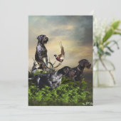 ドイツ語の金髪ポインタ シーズンカード (スタンド正面)