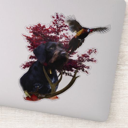 ドイツ語の金髪ポインタ シール (詳細)