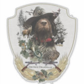 ドイツ語の金髪ポインタ シール (正面)