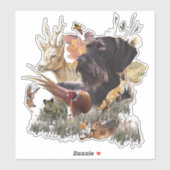 ドイツ語の金髪ポインタ シール (シート)